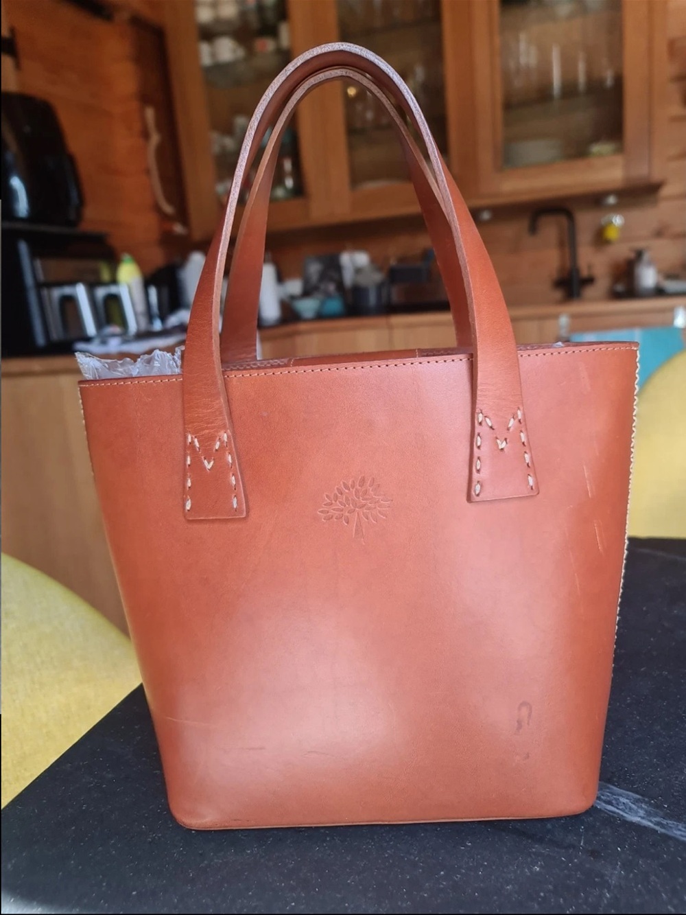 Mulberry Chestnut Brown Leather Tote